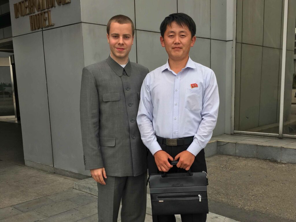 Louis de Gouyon Matignon visite Pyongyang