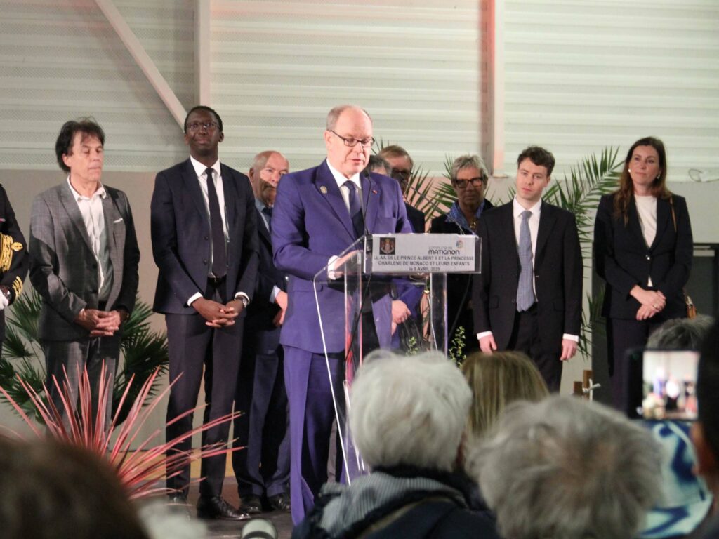 Louis Goyon de Matignon et le Prince Albert II de Monaco (Grimaldi)